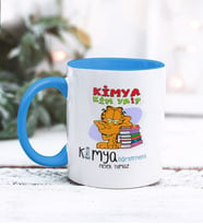 Kimya Öğretmeni Tasarımlı Kişiye Özel Kupa Bardak (Mavi)