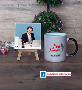 İcra Memuru Fotoğraflı Dekoratif Taş, Kupa Bardak Beyaz Hediye (Model 9)