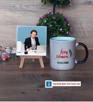 İcra Memuru Fotoğraflı Dekoratif Taş, Kupa Bardak Beyaz Hediye (Model 9)