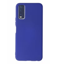 Vivo Y20s Kılıf Kamera Korumalı Silikon Rubber Arka Kapak (Lacivert)