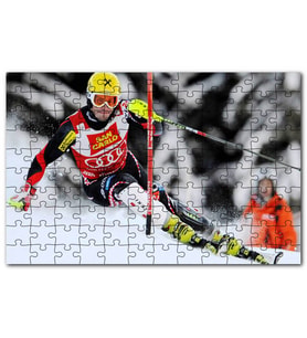 Cakapuzzle Marcel Hirscher Spor Kayak Puzzle Yapboz MDF (Ahşap) (1000 Parça)