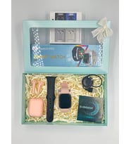 T700 Akıllı Saat + i12 Bluetooth Kulaklık İkili Set - Hediye Kutulu (Pembe)