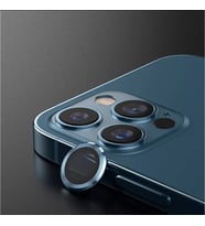 BİNANO Mini Metal Ring Iphone 12 Pro Lens Koruyucu 3'lü Takım (Mavi)