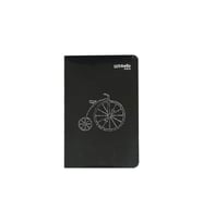 Mynote Black Sırtı Açık 9x14 112yp Siyah Yaprak Çizgisiz - Deniz Feneri (Beyaz)