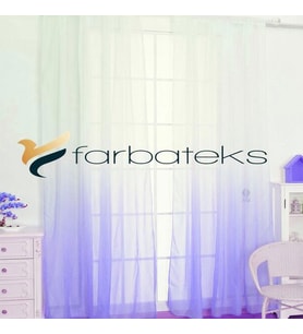 2Kat Pileli Değrade Renk Geçişli Tül Perde (Model 6)