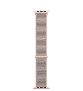 Microsonic Apple Watch Series 1 38mm Hasırlı Kordon Woven Sport Loop (Rose)