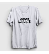 Presmono Unisex Sarı Amon Amarth T-Shirt 8459tt (Beyaz)