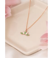 MİNELİ LOTUS KOLYE (Rose)