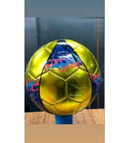 Parlak Dikişli Futbol Topu 5 Numara + Şişirme Pompası Hediyeli (Sarı)