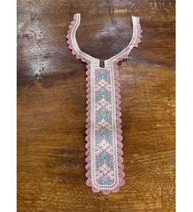 32X24 CM NAKIŞ İŞLEME YAKA DİKİŞ AKSESUARI (Pembe)
