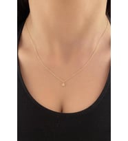 Fiyonk Kuyumculuk  14 Ayar Altın Taşsız Yıldız Kolye (Sarı)