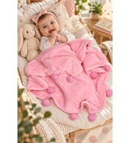 Pabteks Bebek/Çocuk Battaniyesi (Pembe)