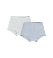Civil Girls Kız Çocuk 2'li Boxer Set 2-10 Yaş Beyaz-Lila (Beyaz-Lila)