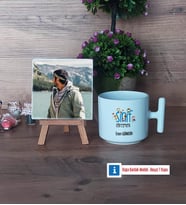 Erkek Sınıf Öğretmenine Hediye Fotoğraflı Dekoratif Taş, Kupa Bardak Beyaz Hediye Öğretmenler Günü Hediyesi (Model 12)