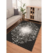 Dijital Kaymaz Taban Yıkanabilir Renkli Salon Halısı Mutfak Halısı Yolluk ND-SD-1020 (Gri)