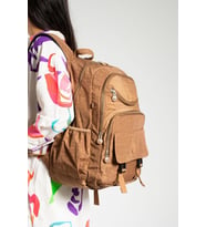 571 Collection Unisex Sırt Çantası Okul Çantası Lise Üniversite 45*30 Cm (Taba)