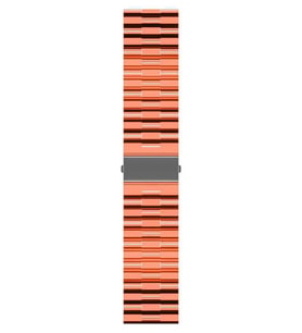 Samsung Galaxy Watch 4 5 6 7 FE 40 40 44 Classic 42 43 46 47 mm Kordon Şeffaf Ba (Turuncu)