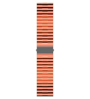 Samsung Galaxy Watch 4 5 6 7 FE 40 40 44 Classic 42 43 46 47 mm Kordon Şeffaf Ba (Turuncu)