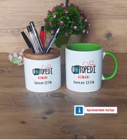 Ortopedi Uzmanı Kalemlik, Kupa Bardak T Kişiye Özel Hediye (Model 14)