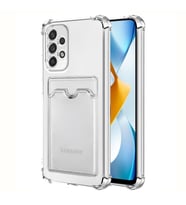 Microsonic Samsung Galaxy A73 5G Card Slot Shock Kılıf Pembe (Renksiz)