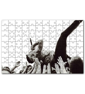 Cakapuzzle Rock Solisti Eller Üzerinde Siyah Beyaz Puzzle Yapboz MDF (Ahşap) (500 Parça)