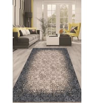 Dijital Kaymaz Taban Yıkanabilir Modern Renkli Salon Halısı Mutfak Halısı Yolluk ND-HT-242 (Mavi)