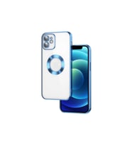 Vivo Y21 Kılıf Logo Yeri Açık Kamera Lens Korumalı Renkli Kenarlı Şeffaf Silikon (Gümüş)