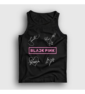 Presmono Unisex Beyaz Signs Blackpink Atlet 19632tt (Siyah)