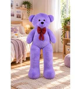 Pandamkee 140 Cm Sevgiliye Özel Hediyelik Ayı (Lila)