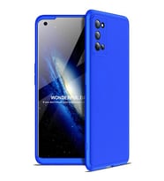 Realme 7 Pro Kılıf 3 Parça Slim Sert Silikon Kapak AYS (Mavi)