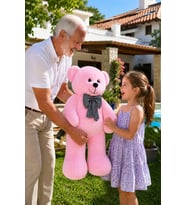 Pandamkee 80 Cm Sevgiliye Özel Hediyelik Ayı (Pembe)