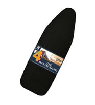 BEYLİNİ Ütü Masası Kılıfı Örtüsü Bezi Keçeli süngerli İpli Yanmaz Ayarlanabilir 50x150 Cm (Siyah)