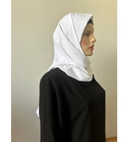 Armine Trend Kadın Medine İpeği Şal ( 70 x 190 cm) (Beyaz)