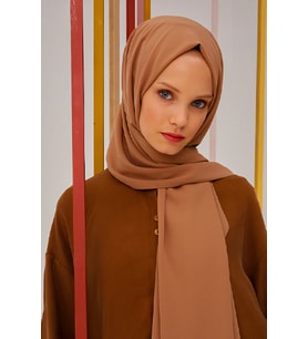 LARİSSA SCARF MEDİNE İPEĞİ ŞAL (Tarçın)