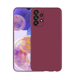 Galaxy A23 Kılıf Zore Premier Silikon Kılıf (Mürdüm)