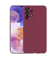 Galaxy A23 Kılıf Zore Premier Silikon Kılıf (Mürdüm)