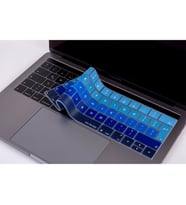 MacBook Pro TouchBar KlavyeKoruyucu 1706 1989 2159 1707 1990 UK İngilizce Ombre (Lacivert-Mavi)