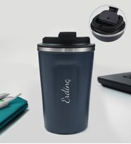 Kişiye Özel 350 ML Çelik Termos (Lacivert)