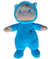 Oyun Ve Uyku Arkadaşım Fil 90 Cm Ve Çıngıraklı Soft TOP (Turkuaz)