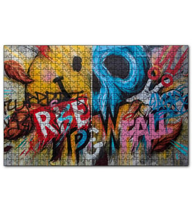Cakapuzzle Rise And Fall Duvar Boyama  Puzzle Yapboz MDF (Ahşap) (255 Parça)