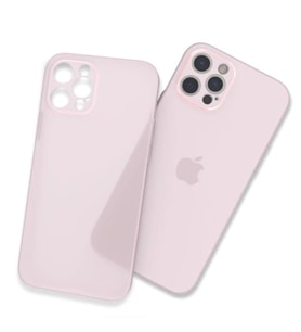 Uyumlu Model Apple iPhone 13 Pro Kılıf Ultra İnce Hayalet Sert Kapak (Pembe)