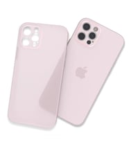 Uyumlu Model Apple iPhone 13 Pro Kılıf Ultra İnce Hayalet Sert Kapak (Pembe)