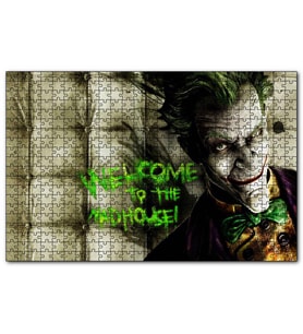 Cakapuzzle Joker Welcome to the Madhouse Palyaço  Puzzle Yapboz MDF (Ahşap) (255 Parça)