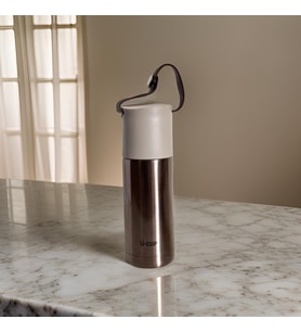 Stainless Steel Bardaklı Tutacaklı Taşınabilir  350 Ml Günlük , Şık, Modern , Hediyelik Termos . (Bronz)