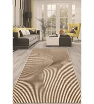 Dijital Kaymaz Taban Yıkanabilir Modern Renkli Salon Halısı Mutfak Halısı Yolluk ND-HT-910 (Kahverengi)