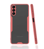 Galaxy A04S Kılıf Zore Parfe Kenarları Pastel Renk Silikon Kılıf (Pembe)