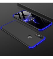 Galaxy M20 Kılıf Zore Ays Full Koruma Kılıf (Siyah-Mavi)