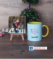Anneler Günü Hediyesi Fotoğraflı Dekoratif Taş, Kupa Bardak Beyaz Hediye (Model 7)