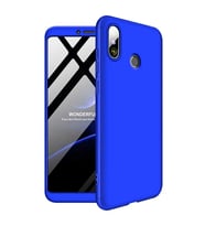 Xiaomi Mi Max 3 GKK Kılıf 360 Derece Tam Koruma (Mavi)