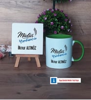 Müdür Yardımcısı Dekoratif Taş, Kupa Bardak Kırmızı Hediye Öğretmenler Günü Hediyesi (Model 13)